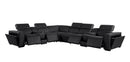 1224 - 8-Piece L-Shaped Sectional Sofa In With 4 Power Recliners & Power Headrests