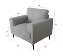 Kyrene - Chair - Light Gray Linen