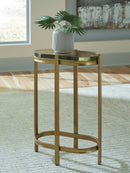 Porterville - Accent Table - Gold Finish