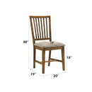 Wallace II - Side Chair (Set of 2) - Tan Linen & Weathered Oak