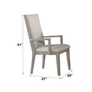 Rocky - Arm Chair (Set of 2) - Fabric & Gray Oak