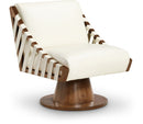 Millwin - Swivel Accent Chair With Brown Base