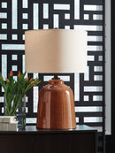 Aaleahya - Glass Table Lamp - Rust
