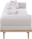 Laguna - 4 Piece Resilient Water Resistant Fabric 142" Upholstered Outdoor Patio Modular Sofa