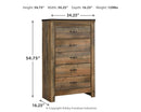 Trinell - Five Drawer Chest - Brown