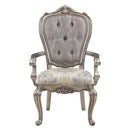 Ariadne - Arm Chair (Set of 2) - Velvet & Antique Platinum