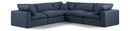Comfy - 5 Piece Linen Modular Corner Sectional