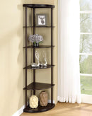Bonwick - Wood 5-Shelf Corner Bookshelf - Cappuccino