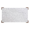 Hettie - Dining Table With Engineeed Stone Top - Engineered Stone Top & Brown