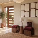 Sable - Velvet Performance Fabric Upholstered Bench