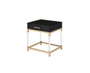Adiel - End Table - Black & Gold