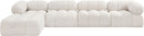 Ames - 5 Piece Fabric Modular Sectional