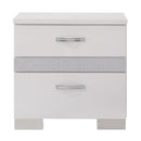Naima II - Nightstand - White High Gloss