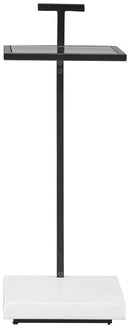 Mannill - Accent Table - Black / White