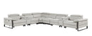 1246 - 8-Piece L-Shaped Modular Power Reclining Sectional With 3 Power Recliners And Power Headrests