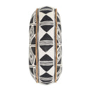Nubia - 18" Round Pillow - Black / White