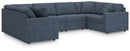 Modmax - 6-Piece Sectional - Fabric - Ink