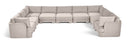 Hammond - Velvet Performance Fabric Upholstered 9 Piece Sectional