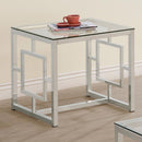Merced - Glass Top Metal Table