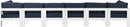 Nizuc - Outdoor Patio 6 Seat Modular Sofa With White Frame