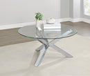 Kenzie - Round Tempered Glass Top Table