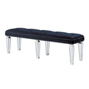 Varian - Bench - Dark Navy Velvet & Mirrored