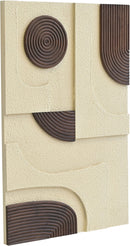 Element - Mango Wood 4 Piece Wall Art - Natural / Brown
