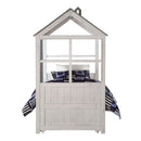 Tree House II - Twin Bed - Weathered White & Washed Gray