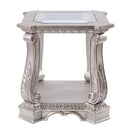 Northville - End Table - Clear Glass & Antique Silver