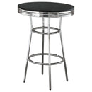 Retro - Round 30" 1950's Bistro Pub Height Bar Table