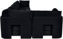 Hammond - Velvet Performance Fabric Upholstered 6 Piece L-Shaped Sectional