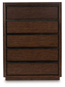 Dilenno - Five Drawer Chest - Dark Brown