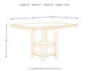 Ralene - Rectangular Dining Room Counter Extension Table - Medium Brown