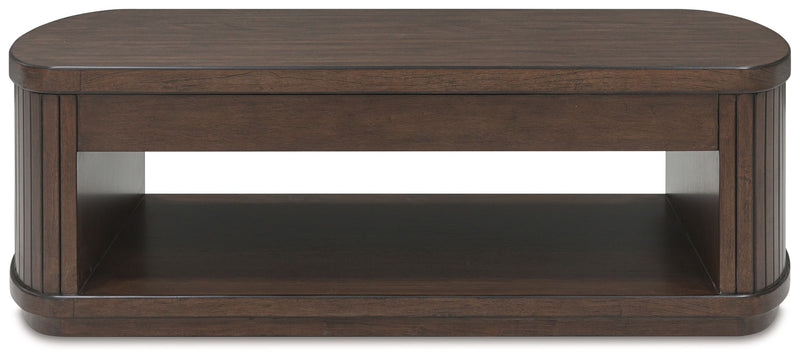 Korestone - Lift Top Cocktail Table - Dark Brown