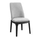 Madan - Side Chair (Set of 2) - Light Gray Linen & Gray Oak
