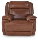 Healy Pier - Power Recliner / Adj Headrest - Chocolate