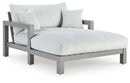 Hurley Park - Chaise Lounge With Cushion - Gray