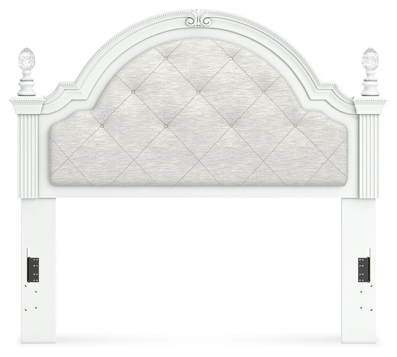 Kozlani - Full Upholstered Panel Headboard - White