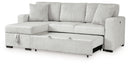 Wohlen - 2-Piece Sectional With Pop Up Sleeper And LAF Corner Chaise - Alloy