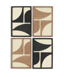Cadence - 4 Piece Two-Color Wall Art