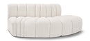 Arc - Boucle Fabric 3 Piece Modular Sofa