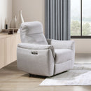 Eastre - Power Motion Recliner With USB Port - Beige Chenille