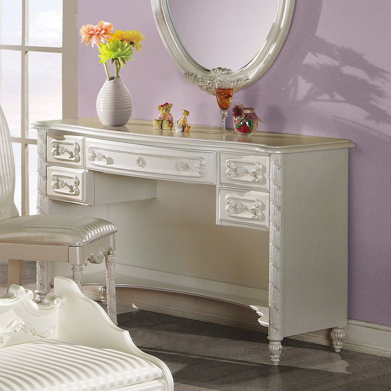 Pearl - Writing Desk - Pearl White