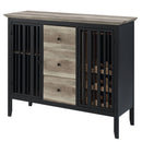 Zudora - Server - Antique Oak & Sandy Black