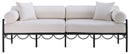 Portofino - Resilient Water Repellent Fabric 85.75" Upholstered Outdoor Patio Sofa