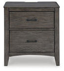Montillan - Two Drawer Night Stand - Grayish Brown