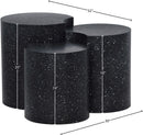 Dimple - 20" 3 Piece Modular End Table - Terazzo Finish