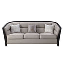 Zemocryss - Sofa With 3 Pillows - Beige Fabric