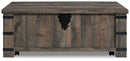 Hollum - Lift Top Cocktail Table - Rustic Brown