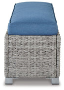 Naples Beach - Bench with Cushion - Light Gray